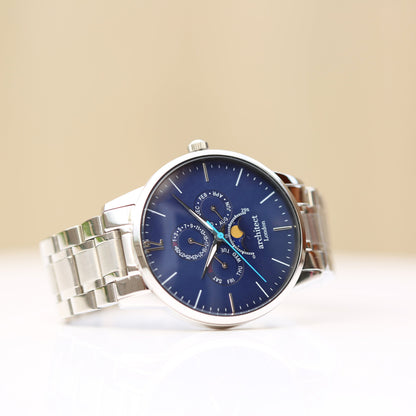 Men's Architect Apollo Blue - Handwriting Engraving
