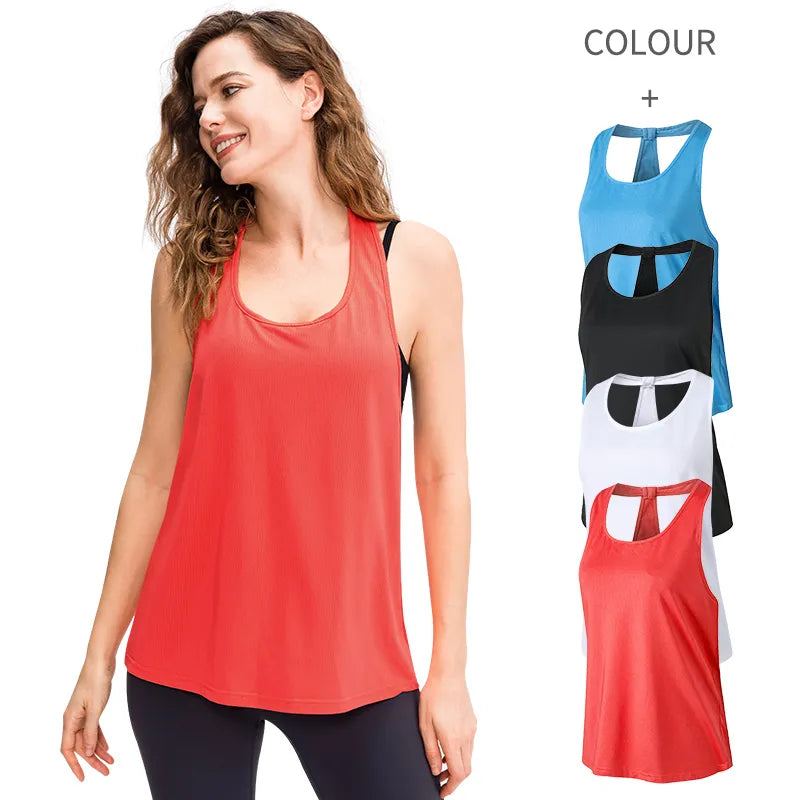 Sleeveless Racerback Yoga Sport Tank Tops