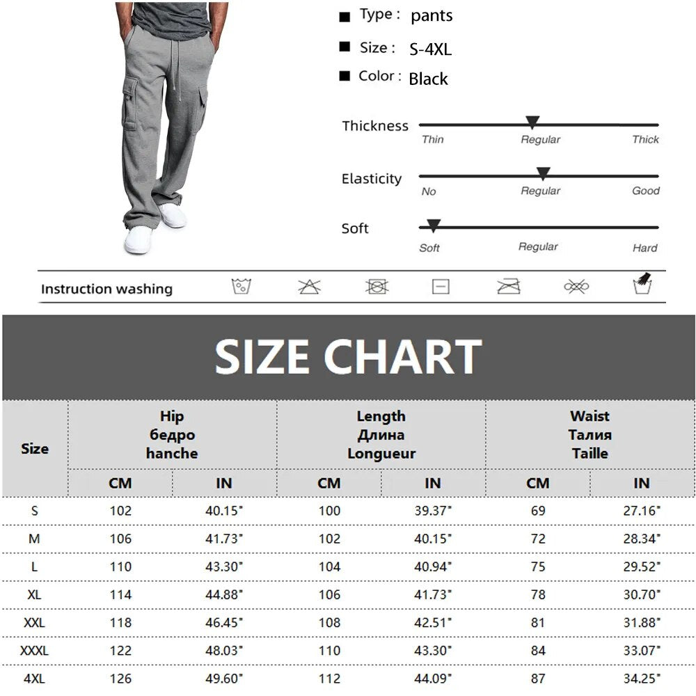 Men Multi-pocket Pants