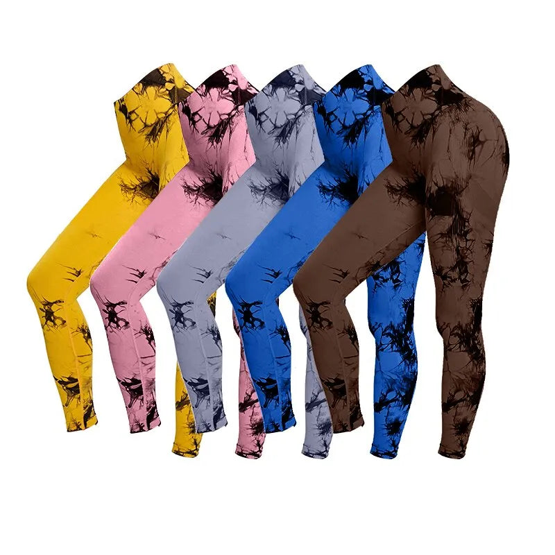 Tie Dye Yoga Sport Pants Leggings Women