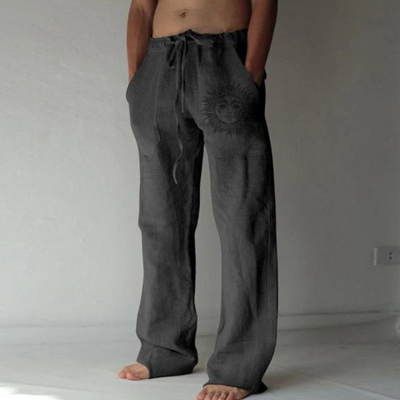 Male Casual Elastic Waist Fitness Pants