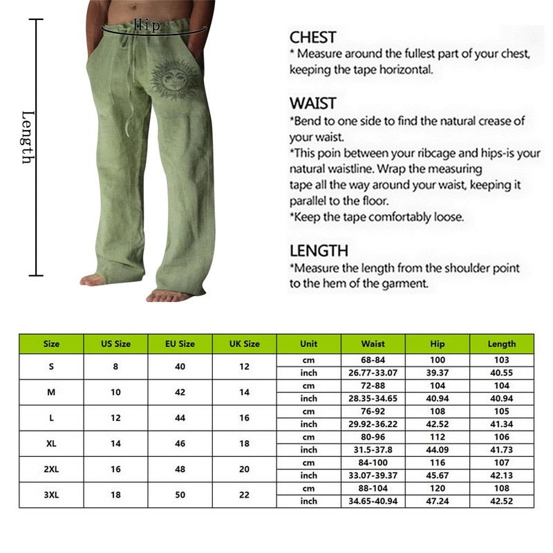 Male Casual Elastic Waist Fitness Pants