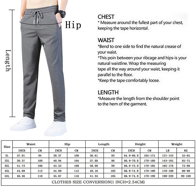 Men's Ice Silk Trousers